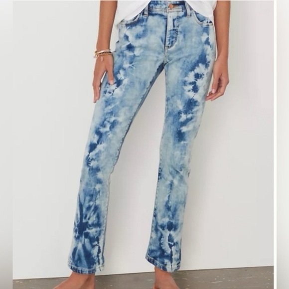 Anthropologie Denim - Anthropologie Blue Tie-Dye Boyfriend Jeans -02